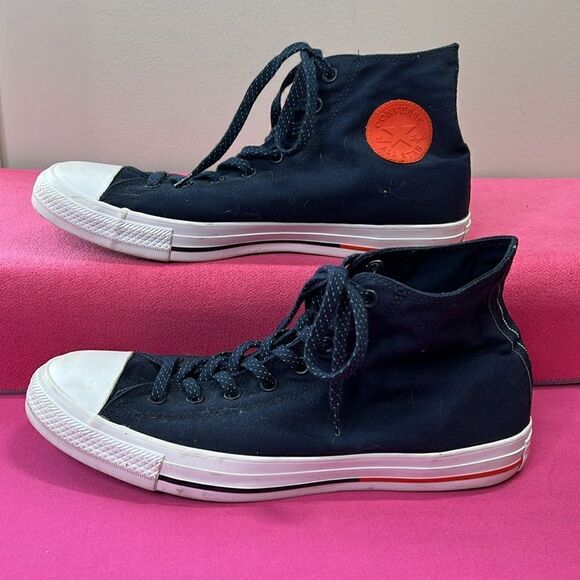 Converse High Tops Navy/Red M12W14 like new! - Picture 4 of 6